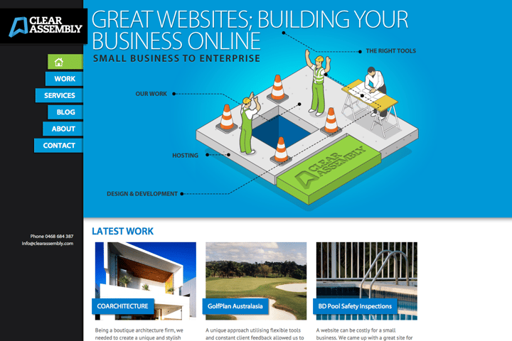 Clear Assembly website preview